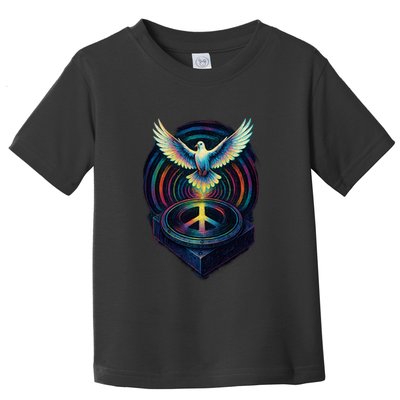 Peaceful Turntable Vibes Toddler T-Shirt