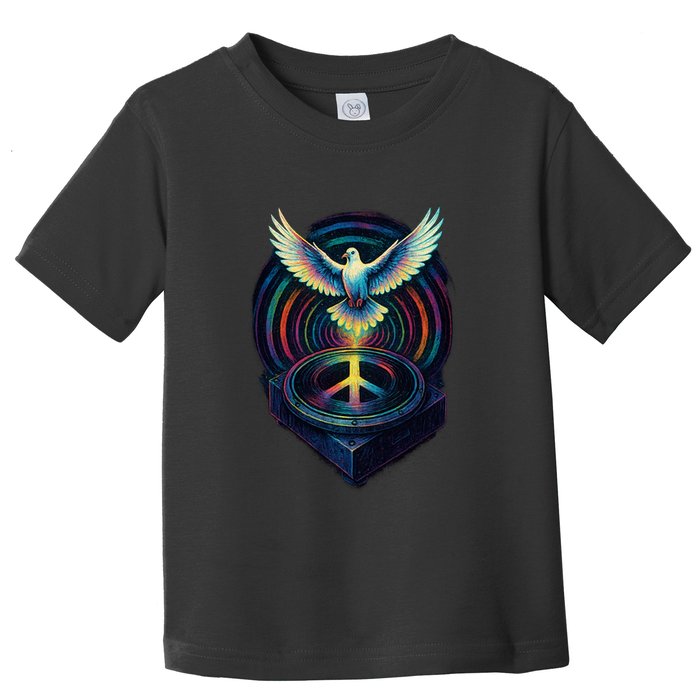 Peaceful Turntable Vibes Toddler T-Shirt