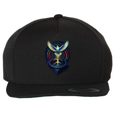 Peaceful Turntable Vibes Wool Snapback Cap