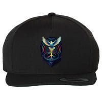 Peaceful Turntable Vibes Wool Snapback Cap