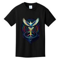 Peaceful Turntable Vibes Kids T-Shirt