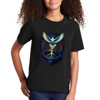 Peaceful Turntable Vibes Kids T-Shirt