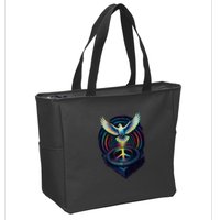 Peaceful Turntable Vibes Zip Tote Bag