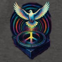 Peaceful Turntable Vibes Vector Backpack