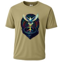 Peaceful Turntable Vibes Cooling Performance Crew T-Shirt