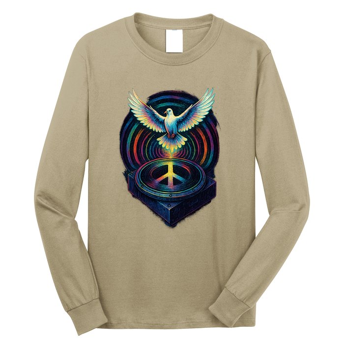Peaceful Turntable Vibes Long Sleeve Shirt