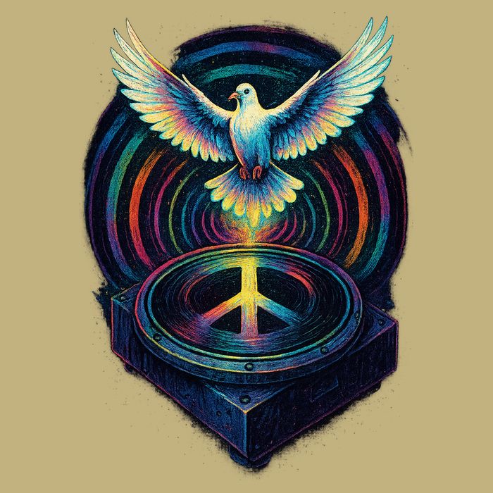 Peaceful Turntable Vibes T-Shirt