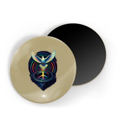 Peaceful Turntable Vibes Magnet