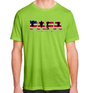 Papa The Veteran The Myth The Legend Adult ChromaSoft Performance T-Shirt