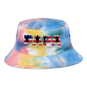 Papa The Veteran The Myth The Legend Tie Dye Newport Bucket Hat