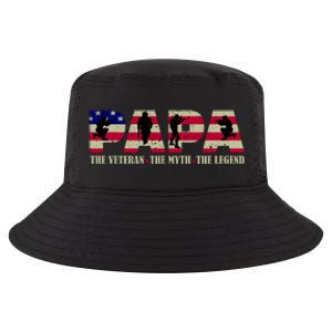 Papa The Veteran The Myth The Legend Cool Comfort Performance Bucket Hat