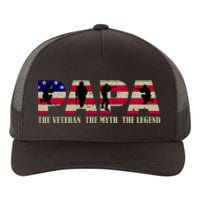 Papa The Veteran The Myth The Legend Yupoong Adult 5-Panel Trucker Hat