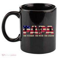 Papa The Veteran The Myth The Legend 11oz C Handle Ceramic Mug