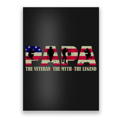 Papa The Veteran The Myth The Legend Poster