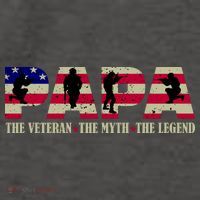 Papa The Veteran The Myth The Legend Vector Backpack