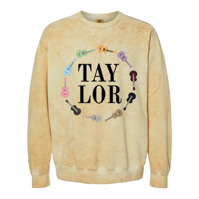 Personalized Taylor Vintage Birthday Girl Design Colorblast Crewneck Sweatshirt