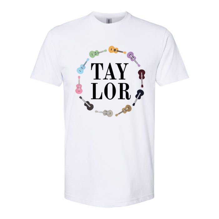 Personalized Taylor Vintage Birthday Girl Design Softstyle® CVC T-Shirt