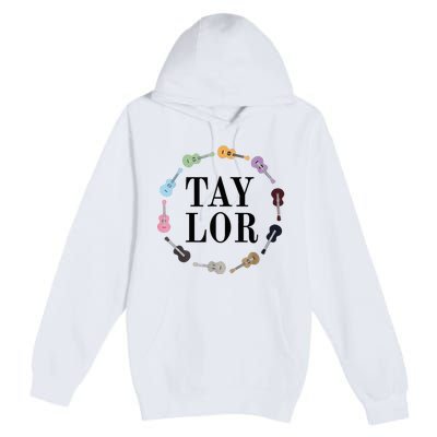 Personalized Taylor Vintage Birthday Girl Design Premium Pullover Hoodie