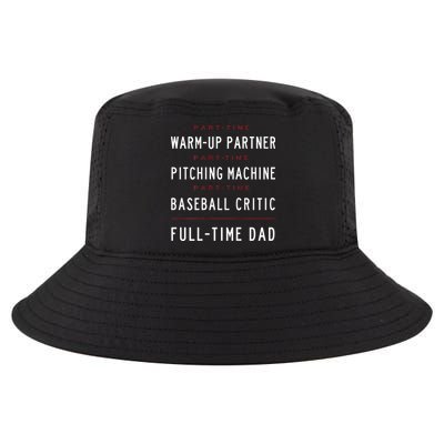 Part Time Warm Up Partner Pitching Baseball Full Time Dad Cool Comfort Performance Bucket Hat