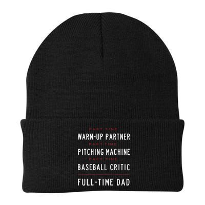 Part Time Warm Up Partner Pitching Baseball Full Time Dad Beanie