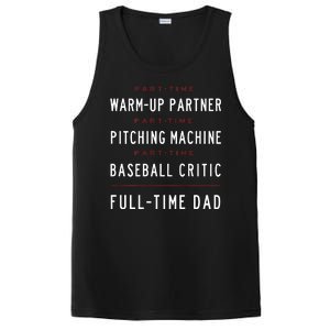 Part Time Warm Up Partner Pitching Baseball Full Time Dad PosiCharge Competitor Tank