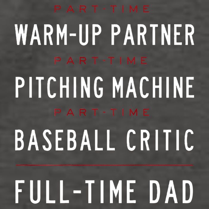 Part Time Warm Up Partner Pitching Baseball Full Time Dad Vector Backpack