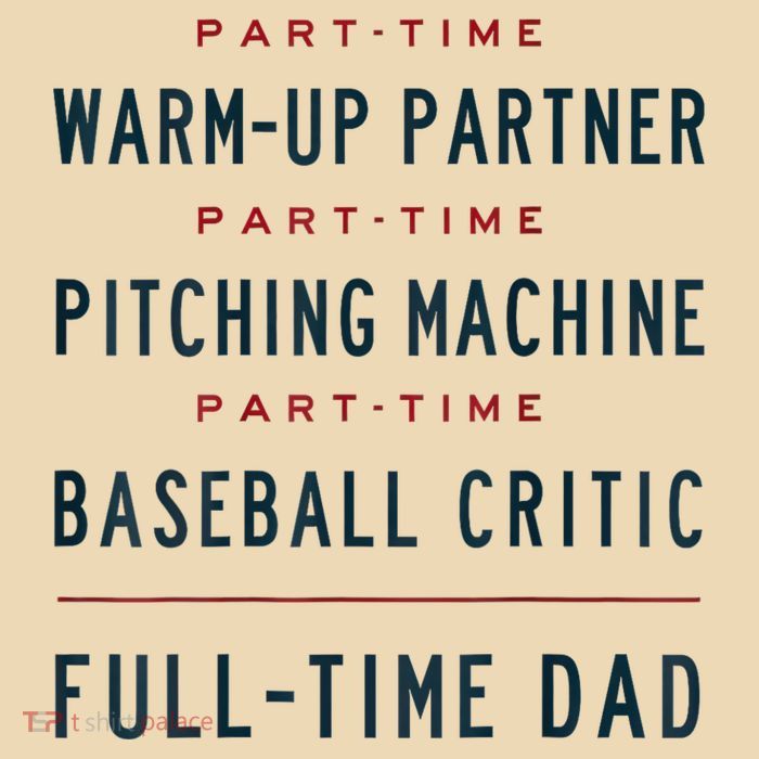 Part Time Warm Up Partner Pitching Baseball Full Time Dad Drawstring Bag