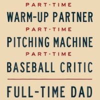 Part Time Warm Up Partner Pitching Baseball Full Time Dad Zip Tote Bag