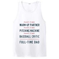 Part Time Warm Up Partner Pitching Baseball Full Time Dad PosiCharge Competitor Tank