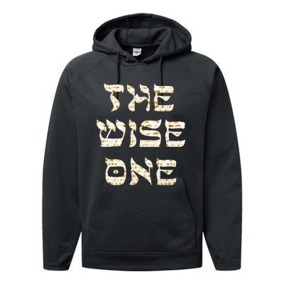 Passover The Wise One Funny Pesach Gift Performance Fleece Hoodie