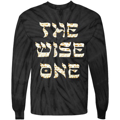 Passover The Wise One Funny Pesach Gift Tie-Dye Long Sleeve Shirt