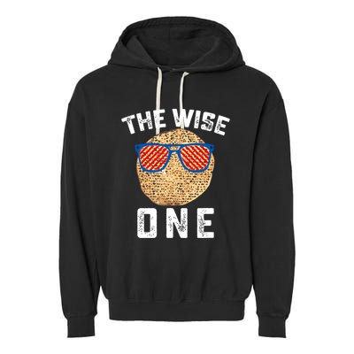 Passover The Wise One Jewish Pesach Funny Matzo Jew Holiday Garment-Dyed Fleece Hoodie