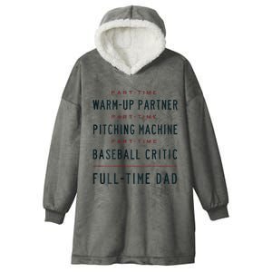 Part Time Warm Up Partner Pitching Baseball Hooded Wearable Blanket