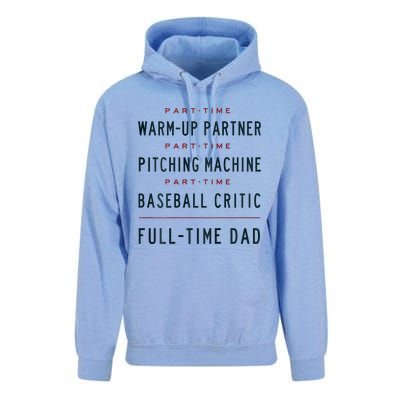 Part Time Warm Up Partner Pitching Baseball Unisex Surf Hoodie