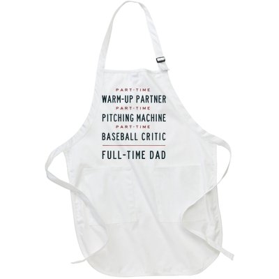 Part Time Warm Up Partner Pitching Baseball Full-Length Apron With Pockets