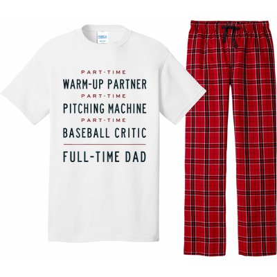 Part Time Warm Up Partner Pitching Baseball Pajama Set