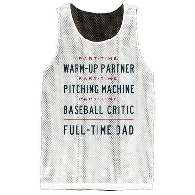 Part Time Warm Up Partner Pitching Baseball Mesh Reversible Basketball Jersey Tank