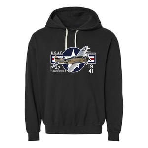 P47 Thunderbolt Ww2 Garment-Dyed Fleece Hoodie