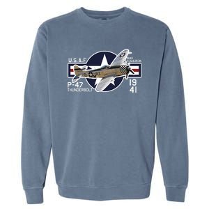 P47 Thunderbolt Ww2 Garment-Dyed Sweatshirt