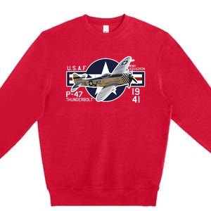 P47 Thunderbolt Ww2 Premium Crewneck Sweatshirt