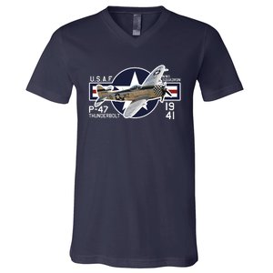 P47 Thunderbolt Ww2 V-Neck T-Shirt