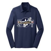 P47 Thunderbolt Ww2 Silk Touch Performance Long Sleeve Polo