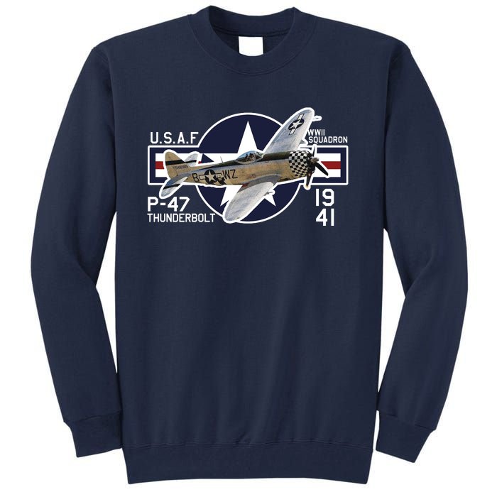 P47 Thunderbolt Ww2 Tall Sweatshirt