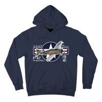 P47 Thunderbolt Ww2 Tall Hoodie