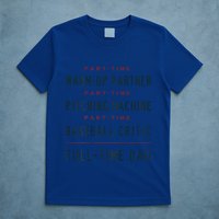 Part Time Warm Up Partner Pitching Baseball Full Time Dad Gift T-Shirt