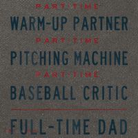 Part Time Warm Up Partner Pitching Baseball Full Time Dad Gift Cotton Canvas Backpack