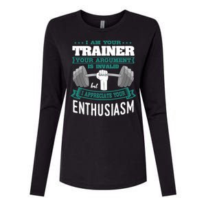 Personal Trainer Workout Coach Gym Fitness Instructor Gift Womens Cotton Relaxed Long Sleeve T-Shirt