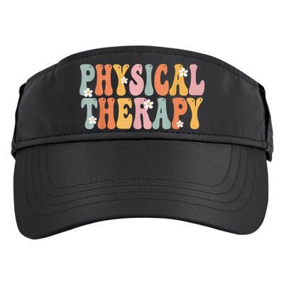 Physical Therapy Week Groovy Appreciation Day For Women Work Adult Drive Performance Visor