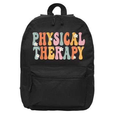 Physical Therapy Week Groovy Appreciation Day For Women Work 16 in Basic Backpack