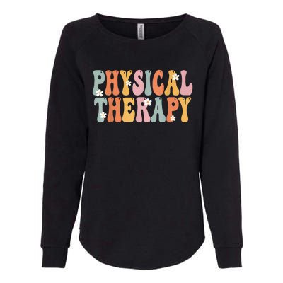 Physical Therapy Week Groovy Appreciation Day For Women Work Womens California Wash Sweatshirt